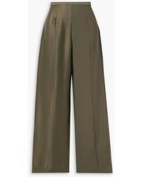 ‎Taller Marmo - Eclipse hose mit weitem bein aus satin und crêpe - Lyst