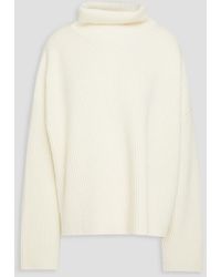 TOTEME - Ribbed Wool-blend Turtleneck Sweater - Lyst