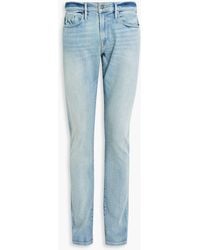 FRAME - L'homme Slim-fit Faded Denim Jeans - Lyst