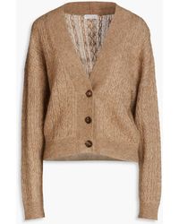 Brunello Cucinelli - Oversized Cable-knit Cardigan - Lyst
