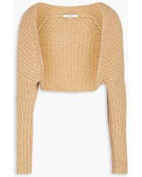 Vince - Cropped Ribbed-knit Shrug - Lyst