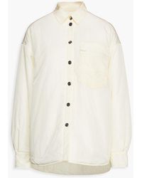 REMAIN Birger Christensen - Evy Oversized Crinkled Shell Shirt - Lyst