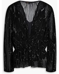 Maje - Sequin-Embellished Tulle Top - Lyst