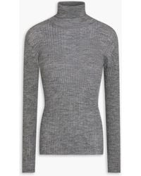 Anine Bing - Kyle Ribbed Wool-Blend Turtleneck Sweater - Lyst