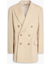Victoria Beckham - Double-Breasted Wool And Cashmere-Blend Felt Blazer - Lyst
