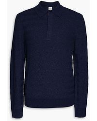Paul Smith - Ribbed Merino Wool Polo Sweater - Lyst