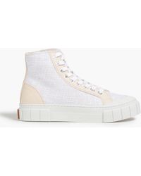 Goodnews - Juice Faux Leather And Canvas High-top Sneakers - Lyst