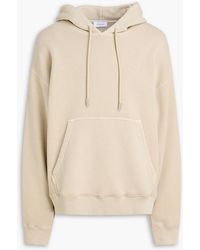 Off-White c/o Virgil Abloh - Appliquéd French Cotton-Terry Hoodie - Lyst