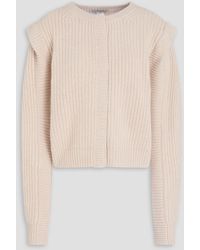 Autumn Cashmere - Ribbed-Knit Cardigan - Lyst