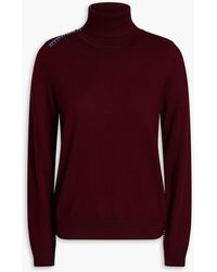 Paul Smith - Embroidered Wool Turtleneck Sweater - Lyst