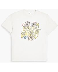 RE/DONE Baumwolle T-Shirt mit grafischem Print in Weiß Damen Oberteile RE/DONE Oberteile 