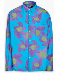 Jacquemus - Simon hemd aus baumwollpopeline mit floralem print - Lyst