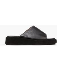 Atp Atelier - Pacci Leather Platform Sandals - Lyst