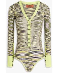 Missoni - Space-dyed Ribbed-knit Bodysuit - Lyst