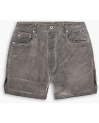 Rick Owens - Geth Cutoffs Straight-Leg Denim Shorts - Lyst