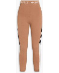 Perfect Moment - Maia Cropped Merino Wool-Blend Base Layer - Lyst
