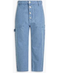 Marques'Almeida - Cropped High-rise Tapered Jeans - Lyst