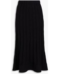 3.1 Phillip Lim - Ribbed Wool And Cotton-blend Midi Skirt - Lyst
