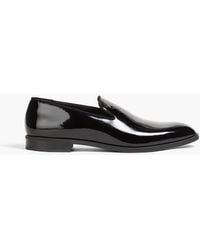 Emporio Armani - Patent-leather Loafers - Lyst