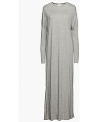 American Vintage Mélange Jersey Maxi Dress - Grey