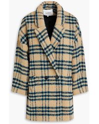 Ba&sh - Gus Double-breasted Checked Brushed Flannel Jacket - Lyst