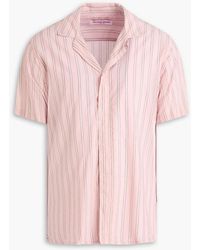 Orlebar Brown - Maitan Striped Cotton Shirt - Lyst
