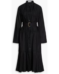 Palmer//Harding Leuca Belted Midi Dress - Black