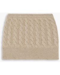 Christopher Esber - Cable-knit Wool And Cashmere-blend Mini Skirt - Lyst
