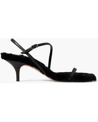 Emme Parsons - Hugo Shearling-Lined Leather Sandals - Lyst