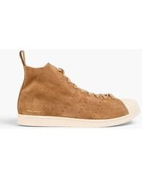 adidas Originals - Superstar Suede High-Top Sneakers - Lyst