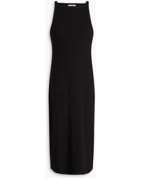 Vince - Ribbed-knit Midi Dress - Lyst