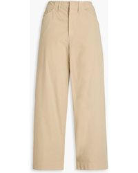 Rag & Bone - Banks cropped hose mit weitem bein aus baumwolle - Lyst