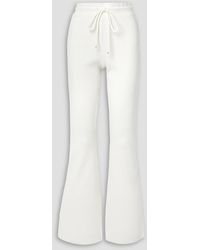 The Range - Primary Ribbed Stretch-cotton Jersey Flared Pants - Lyst