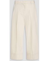 3.1 Phillip Lim - Cropped Cotton-Blend Poplin Wide-Leg Pants - Lyst