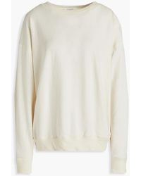FRAME - Au Natural Uni Oversized Cotton-blend Jersey Sweatshirt - Lyst