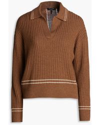 Rag & Bone - Monti Ribbed Wool Polo Sweater - Lyst