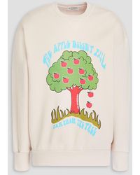 JW Anderson - Sweatshirt aus baumwollfleece mit print - Lyst