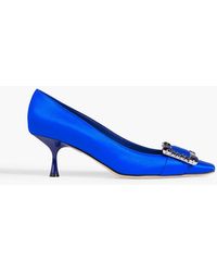 Sergio Rossi - Sr Twenty 60 Embellished Satin Pumps - Lyst