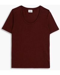 Claudie Pierlot - Tibo Linen-blend Jersey T-shirt - Lyst