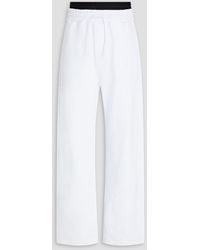 MSGM - French Cotton-terry Sweatpants - Lyst