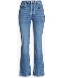 Maje - High-rise Bootcut Jeans - Lyst