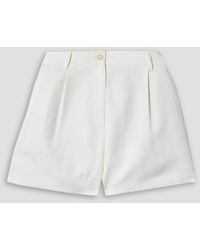 Nili Lotan - Beatrice Linen And Silk-blend Shorts - Lyst