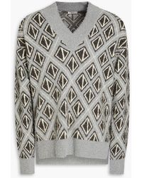 Dior - Pullover aus jacquard-strick aus einer woll-kaschmirmischung - Lyst