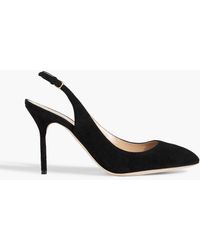 Sergio Rossi - Chichi 90 Suede Slingback Pumps - Lyst