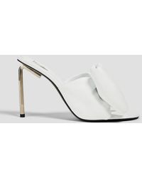 Off-White c/o Virgil Abloh - Allen Bow-embellished Leather Mules - Lyst
