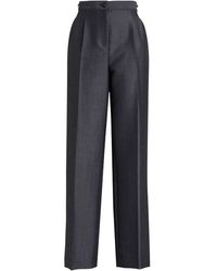 Tory Burch - Embellished Wool And Mohair-blend Straight-leg Pants - Lyst