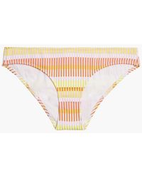 Solid & Striped - The Desi Striped Low-rise Bikini Briefs - Lyst