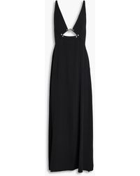 Rabanne - Cutout Crepe Maxi Dress - Lyst