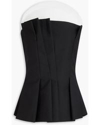 Rohe - Strapless Grain De Poudre Wool-Blend Bustier Top - Lyst