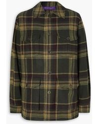 Ralph Lauren Collection - Andrya Checked Wool-felt Jacket - Lyst